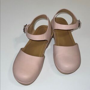 Pink Ankle Strap Shoes